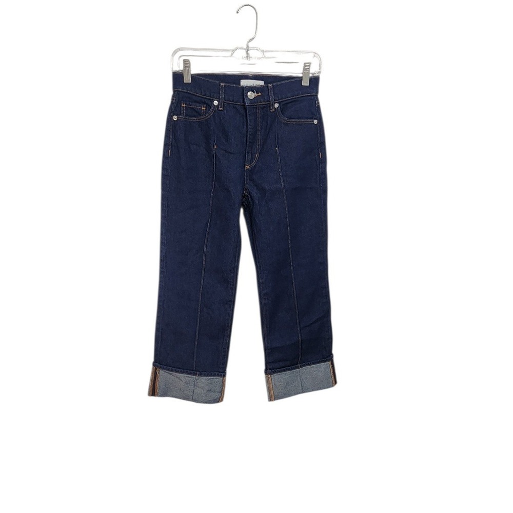 Loft Wide Leg Jeans‎ Women 00 Dark Indigo Blue Excellent